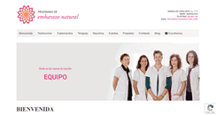 Desktop Screenshot of embarazonatural.es